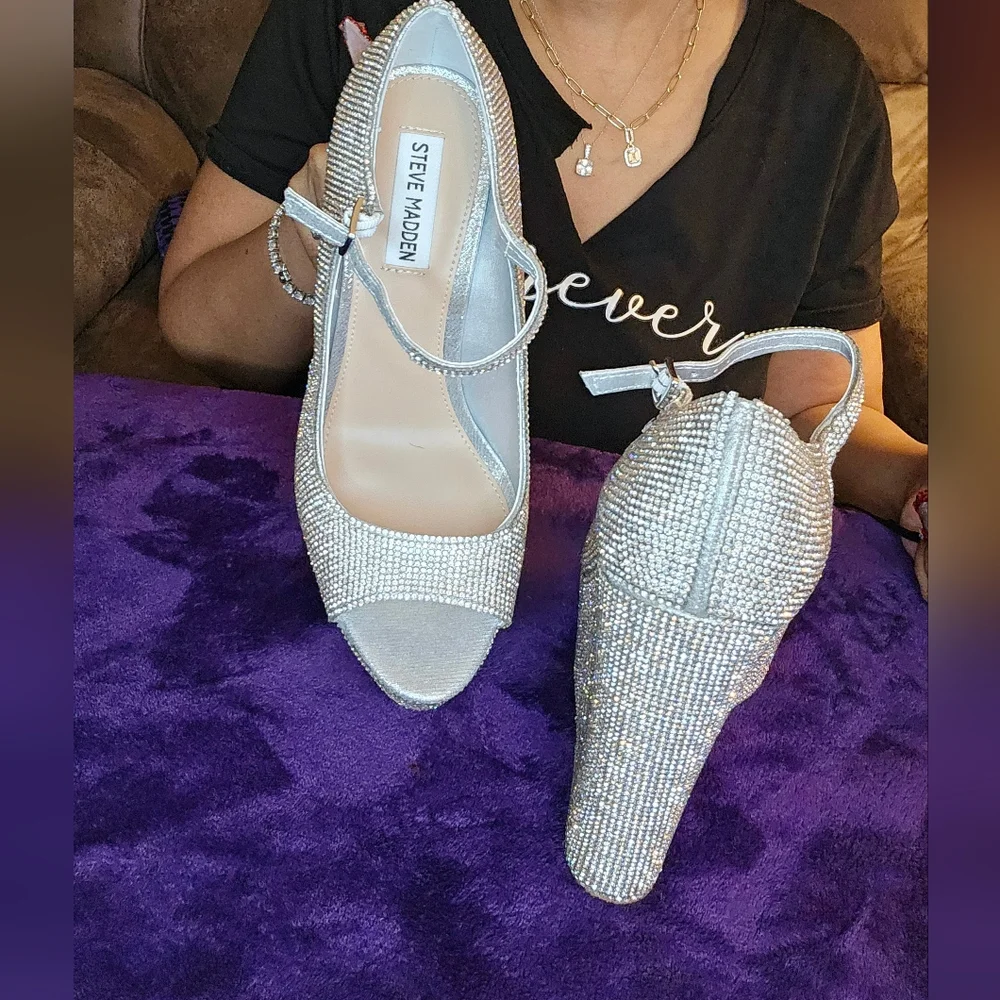 Platform Rhinestone Heels - Picture 5 of 7